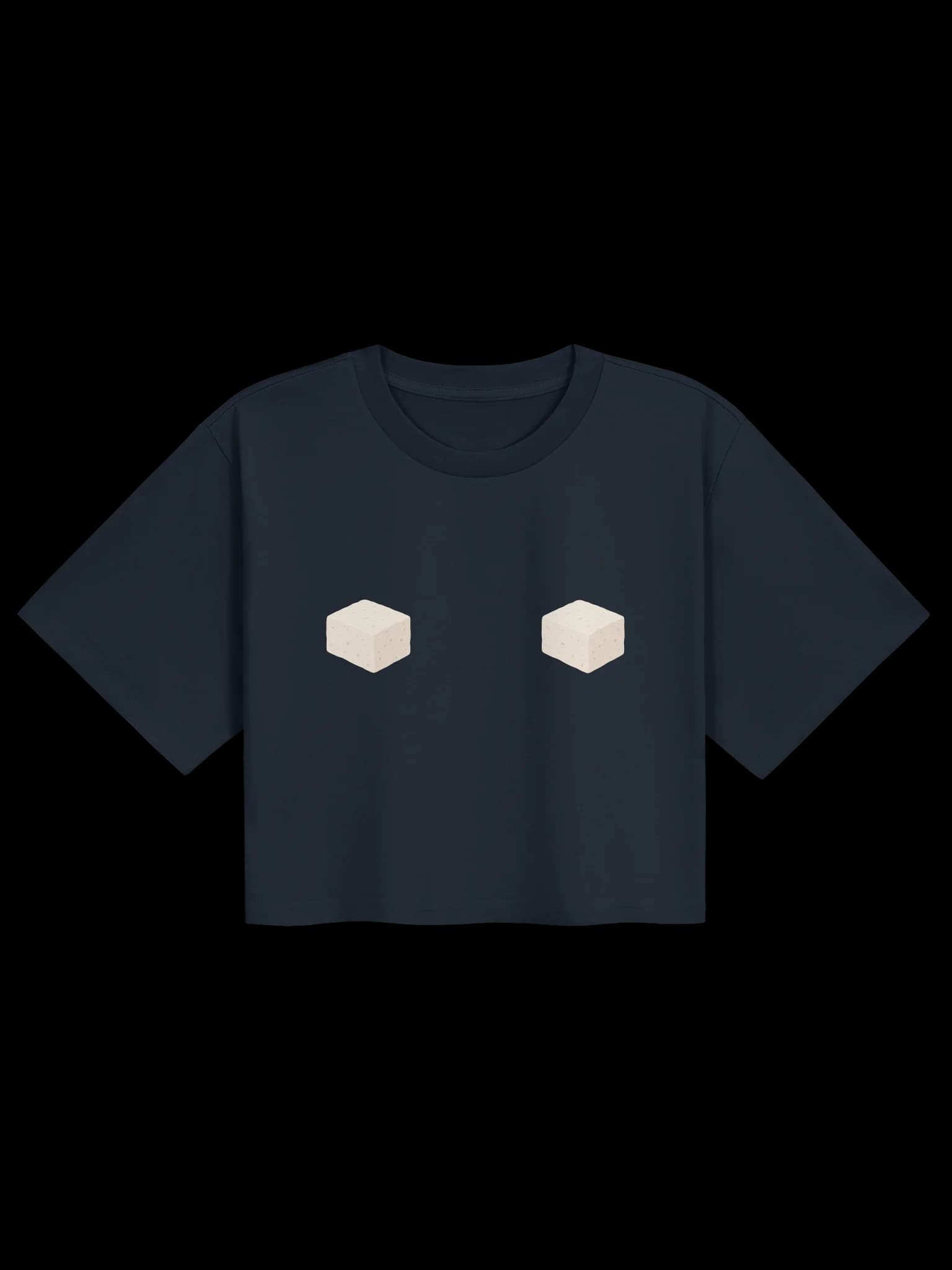 USA TOFU — Double Block Crop Tee